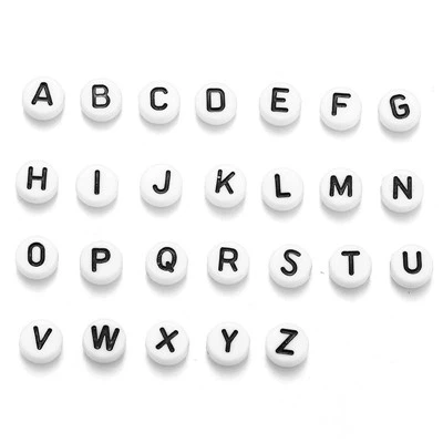 Encantos de letras de resina